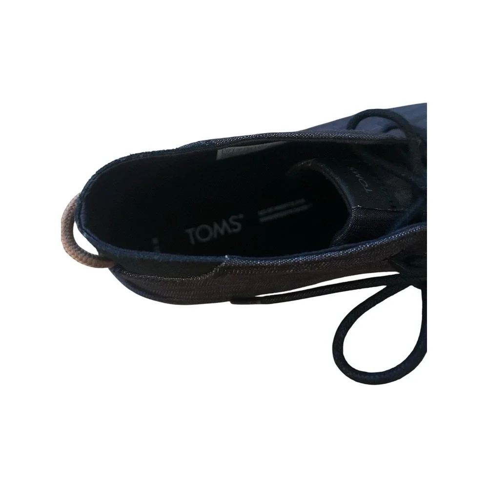 TOMS Navi Chukka Boot Crosshatch Denim Size 12